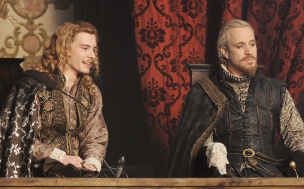 Xavier Samuel as Southampton and Rhys Ifans as Oxford, in Sony Picture's 2011 film "Anonymous."